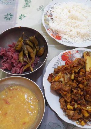 عکسی از دستور خوراک گوشت خوشمزه 😋