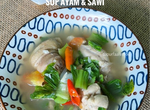 Gambar Sup Ayam & Sawi