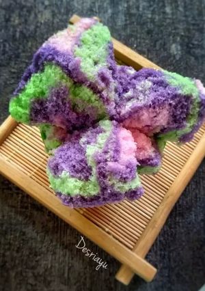 Foto resep Kue Mangkok Marble Mekar Tanpa Tape