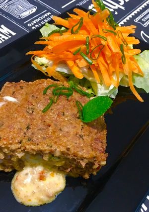 Una foto de Quipe (kibbeh) versión nutritiva