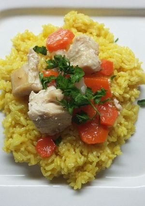 Una foto de Arroz con Pollo a la Sidra