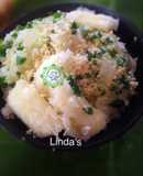 Xôi sắn mỡ hành