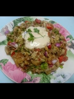 صورة لوصفة سلطة الباذنجان 🍆 او البابا غنوج