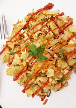A picture of Potato Stir Fry.