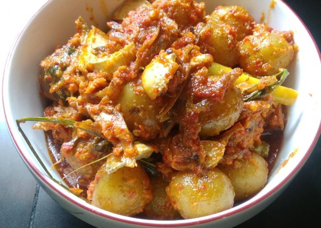 Lado tanak jengkol,teri,kentang