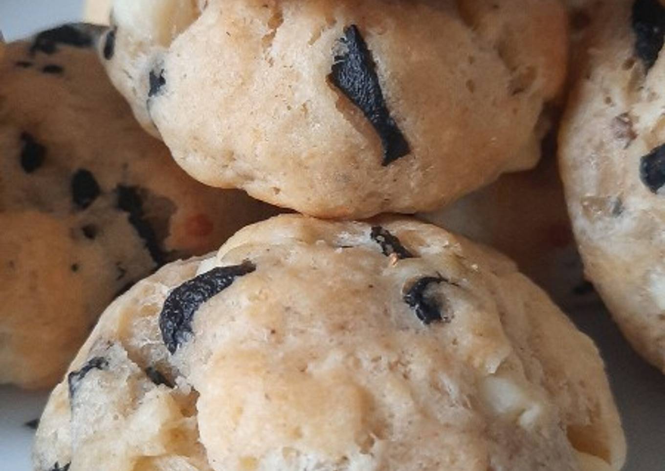 Cookies salés feta, olives noires et parmesan