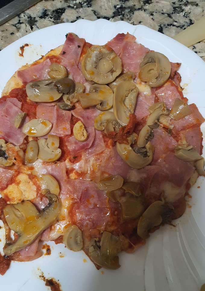 Una foto de Pizza sana