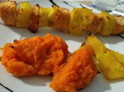 Uma foto de batata doce purê