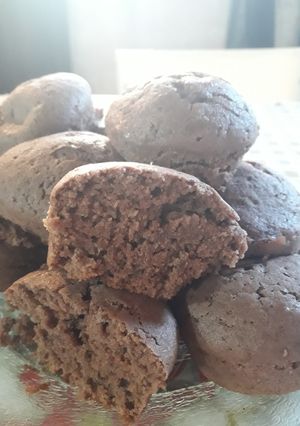 Una foto de Muffins veganos de chocolate y café