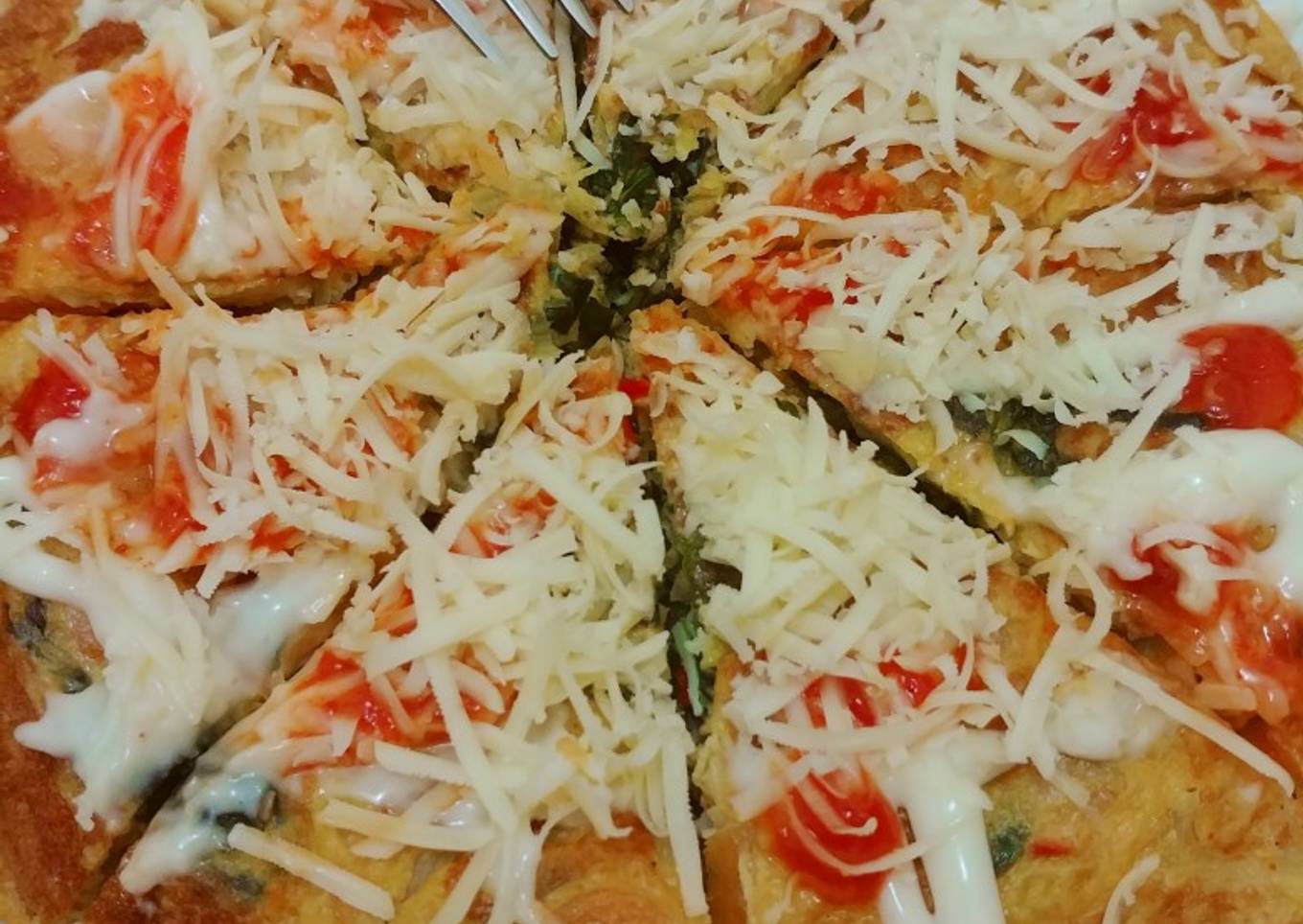 Omellete Nori Pizza