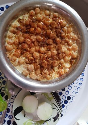 صورة لوصفة فتة حمص بالزيت
