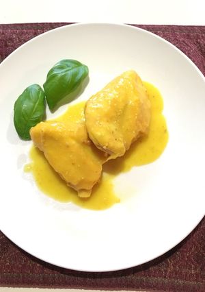 Una foto de Filete de Pollo bañado en jugos de Naranja y Limón