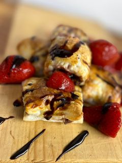 Epres - banános nutellás leveles recept fotója