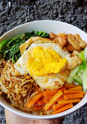 Foto resep Bibimbap lokal