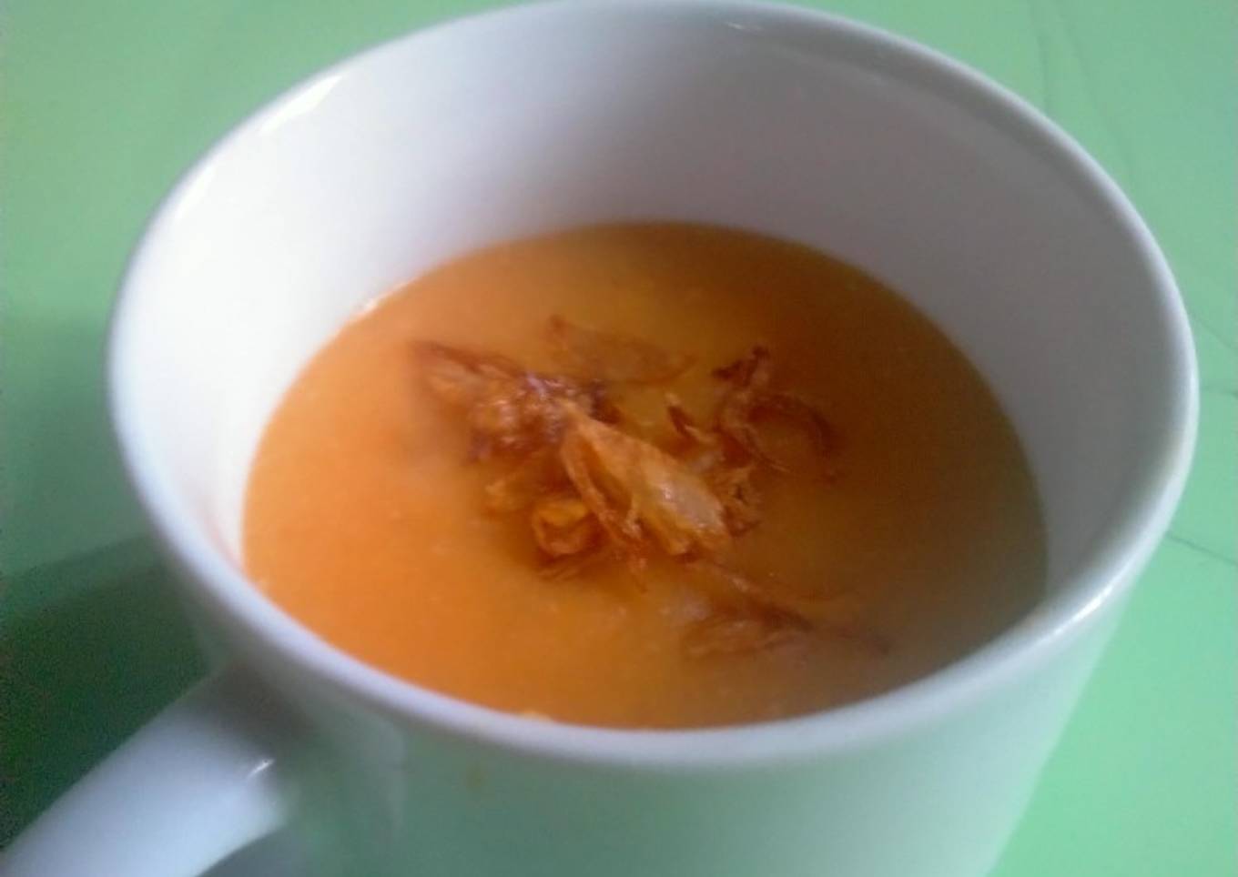 Sup wortel tomat ayam MPASI bayi 7 bulan