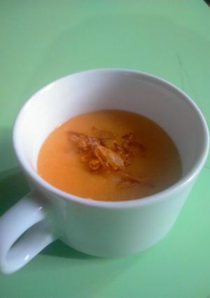 Foto resep Sup wortel tomat ayam MPASI bayi 7 bulan