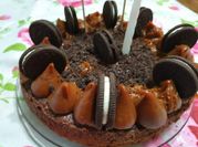 Una foto de torta oreo sin queso crema