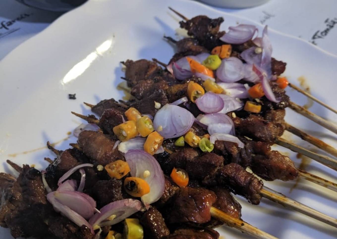 Sate sapi teflon