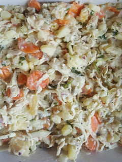 Una foto de Ensalada de pollo.#menosde10