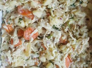 Una foto de Ensalada de pollo.#menosde10