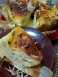 Bolo de pamonha salgado recheado com queijo coalho