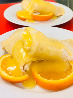 Foto resep Pancake Ice Cream Orange Sauce