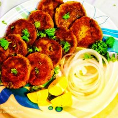 A picture of Hyderabadi Mutton Shami kabab.