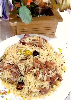 A picture of Beef Pulao.