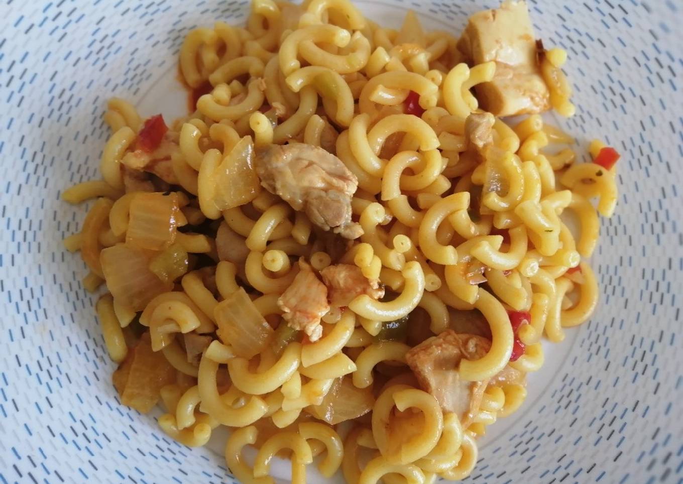 Fideuá de Pollo fácil