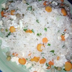 Malaysian fried rice A picture of Malaysian fried rice.