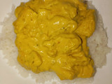Curry de "no pollo" (receta vegana)