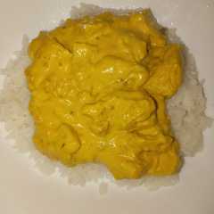 Una foto de Curry de "no pollo" (receta vegana)