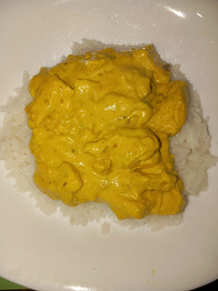 Una foto de Curry de "no pollo" (receta vegana)