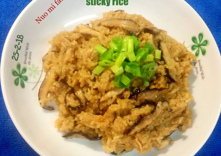 Resep Chinese sticky rice /nuo mi fan, Bisa Manjain Lidah