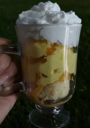 Una foto de Postre De vainilla