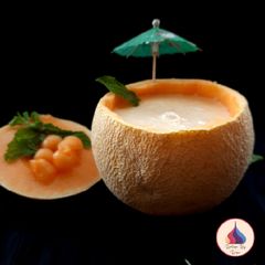 A picture of Cantaloupe smoothie.