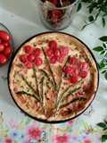 Quiche con beicon, espárragos y tomates cherry 😋