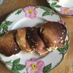 A picture of Pancakes for breakfast.