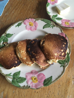 A picture of Pancakes for breakfast.