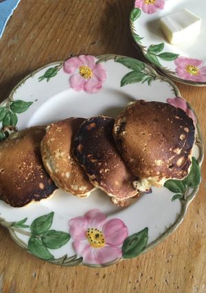 A picture of Pancakes for breakfast.
