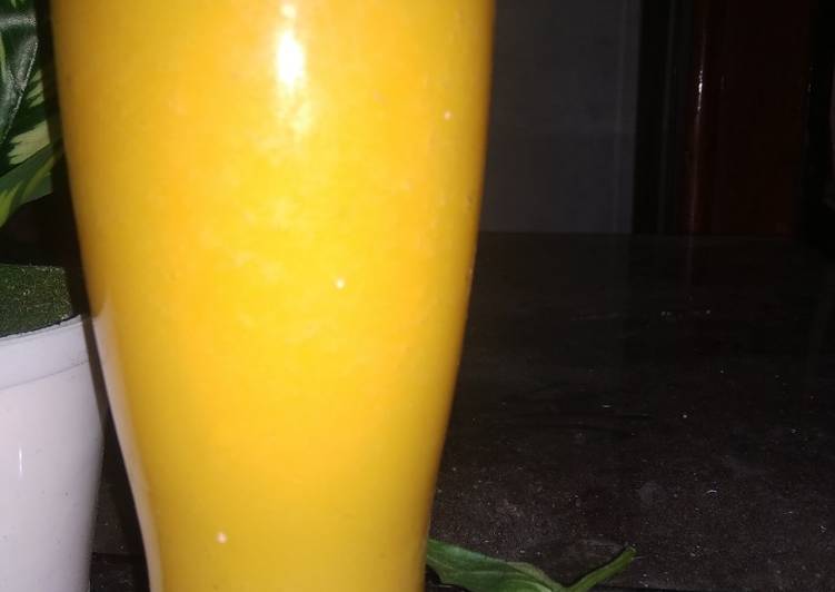 Cara mudah memasak Fresh Mango Juice Toping Mangga Sederhana Anti Gagal