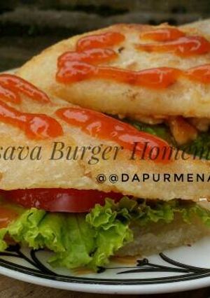 Foto resep Cassava Burger Homemade, no Msg #indonesiamemasak