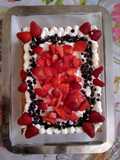Millefoglie panna e fragole con gocce di cioccolato 🍓🍫