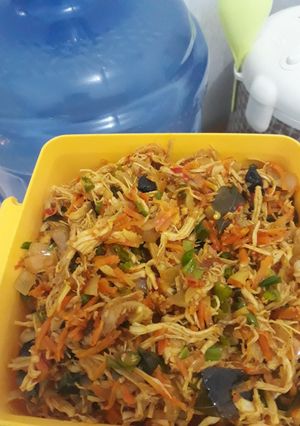 Foto resep Ayam Suwir bumbu Kari