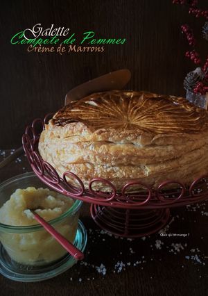 Une photo de La galette des Rois à la pomme et crème de marron