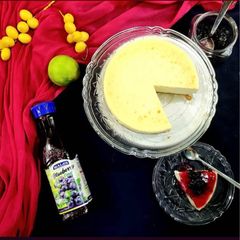 A picture of NEW YORK STYLE CHEESECAKE | BAKED | EGGLESS.