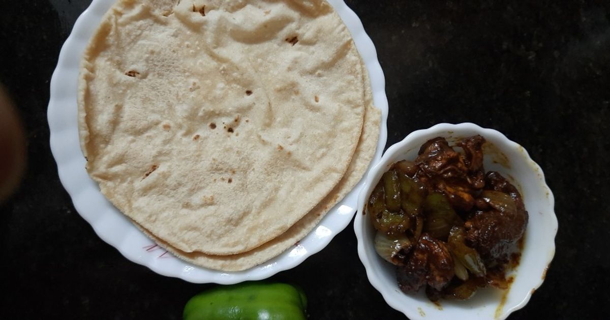 Chilli Roti Chilli Chicken With Plan Roti Recipe by Suman Rani - Cookpad