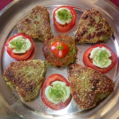 A picture of Oats aloo tikki.