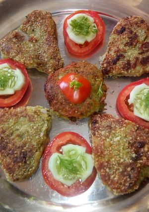A picture of Oats aloo tikki.