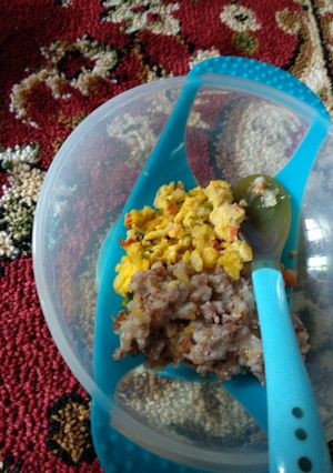Foto resep MPASI 8m+ orak arik telur